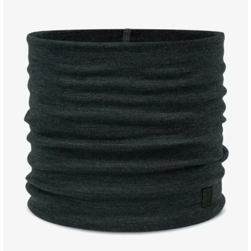 Kaklo šildytuvas Buff Merino Heavyweight Solid Forest – Buff merino sunkaus svorio besiūlis kaklo šildytuvas, universalus, tamsiai žalias