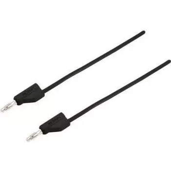 VOLTCRAFT MSB-300-2-SW matavimo laidas [4 mm kištukas - 4 mm kištukas] 2 m juodas