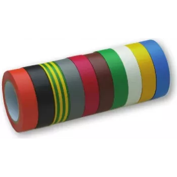 Elektros izoliacinė juosta cimco 160000, PVC, 15 mm x 10 m, įvairių spalvų, vidaus/lauko