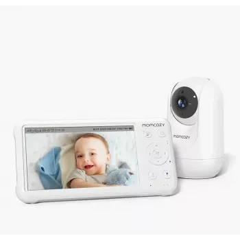 Kūdikio monitorius Momcozy BM007-WH12BA-A Baltas 11.5h baterijos veikimas 5000mAh