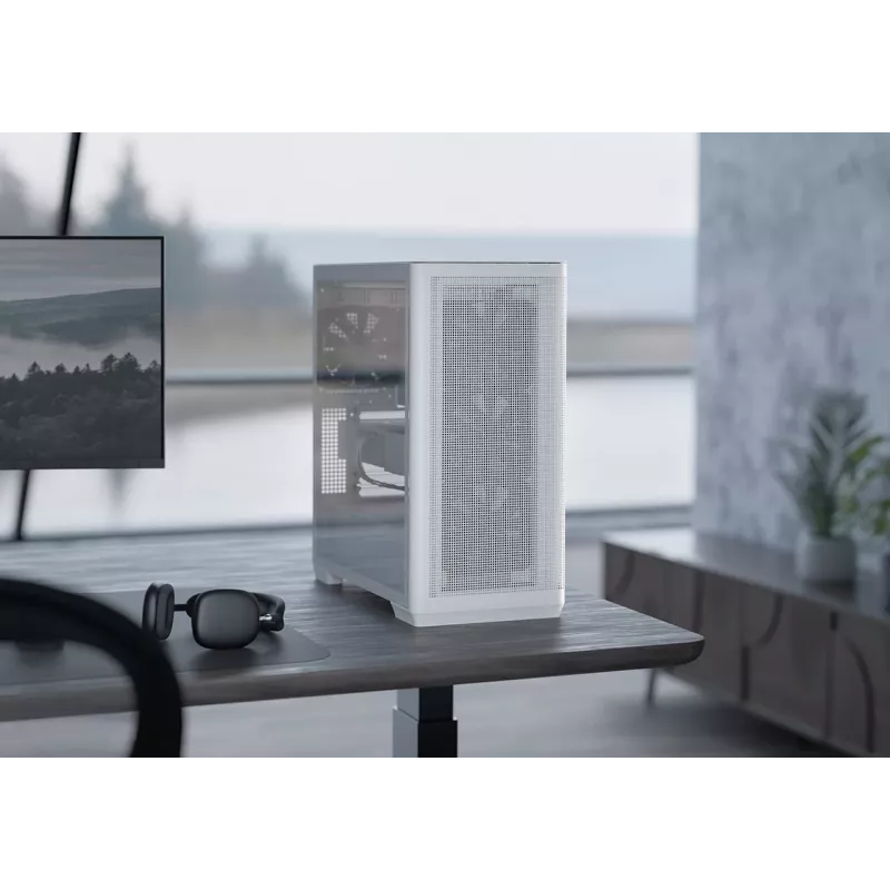 APNX C1-R-WT-v1 Midi bokštas Baltas ATX/Micro-ATX/Mini-ITX 3x120mm priekiniai ventiliatoriai