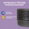 Klaviatūra Logitech Wave Keys Office RF belaidė + Bluetooth QWERTZ vokiška grafito spalvos