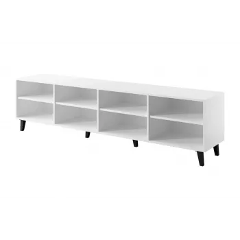 Stalvietė televizoriui cama meble BARI 200x42x52 balta matinė — 200×42×52 cm