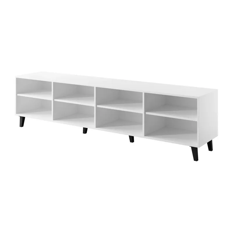 Stalvietė televizoriui cama meble BARI 200x42x52 balta matinė — 200×42×52 cm