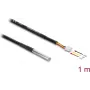Sensorinis/aktoriaus kabelis DELOCK 91386, 1 m, vyriška jungtis, juodas