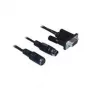 RS232 mobiliojo telefono kabelis Navilock 61265 Juoda