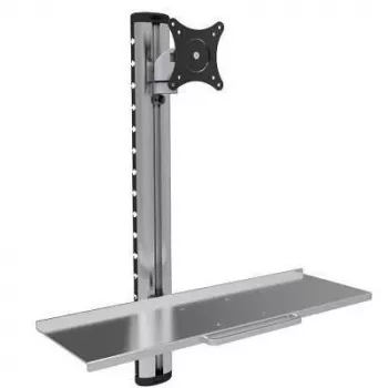 Techly ICA-PLW 01 monitor laikiklis / stovas 68,6 cm (27 colių) sieninis sidabrinis