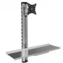 Techly ICA-PLW 01 monitor laikiklis / stovas 68,6 cm (27 colių) sieninis sidabrinis