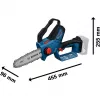 Bosch GKE 18V-20 Professional akumuliatorinis genėjimo pjūklas, 18 V, mėlynas, be akumuliatoriaus ir įkroviklio