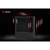 PC korpusas SAVIO Noctis Flow – Cube Mini-ITX/Micro-ATX/ATX, 3x120mm priekyje, 1x120mm gale, 2x3.5 colio + 3x2.5 colio lizdai, grūdintas stiklas