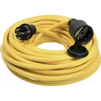 Prailginimo laidas AS Schwabe 60350, 16 A, 5 m, geltonas