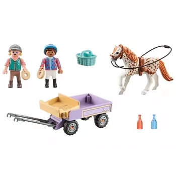 Playmobil 71496 Kaskadų arkliai: Ponio vežimas