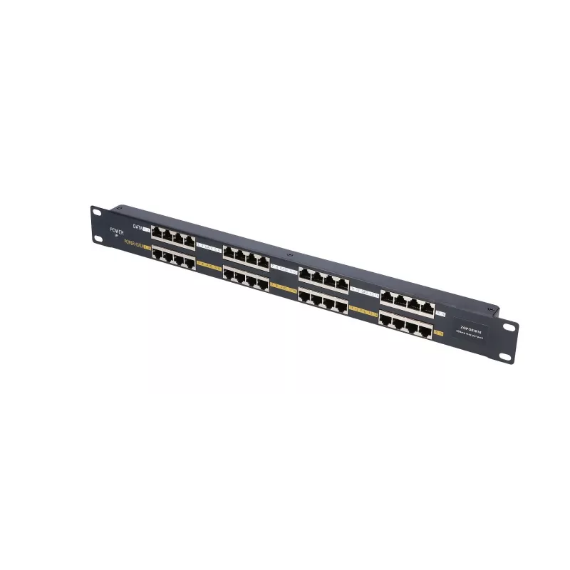 Extralink PoE Injector 16 prievadų 16x 100Mb/s RJ45, montuojamas į stelažą