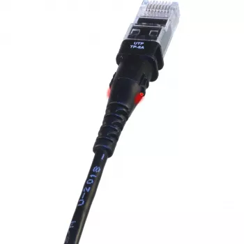 PatchSee TP-6A-U/10 juodas 3,1 m Cat6a U/UTP tinklo kabelis