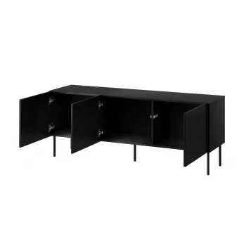 RTV spintelė SIENA 150.5x40x60 juodas matinis