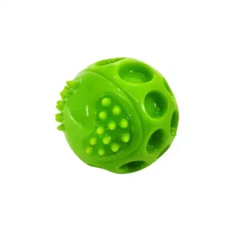 Šuns žaislas Hilton Squeak Ball 6,3 cm – guminis cypsintis kamuoliukas, 1 vnt., mėlynas, tinka visų veislių šunims