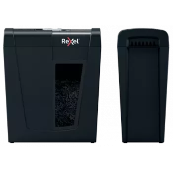 Popieriaus smulkintuvas REXEL Secure X8 – kryžminis pjovimas P-4, 4x40 mm, 8 lapų talpa, 14 L krepšelis, juodas
