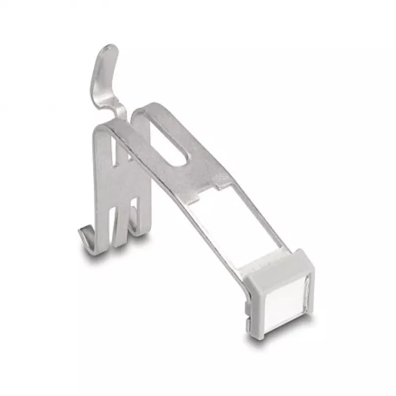 DeLOCK 66477 metalinis „Keystone“ laikiklis DIN bėgeliui, 1 prievadas, su etikete
