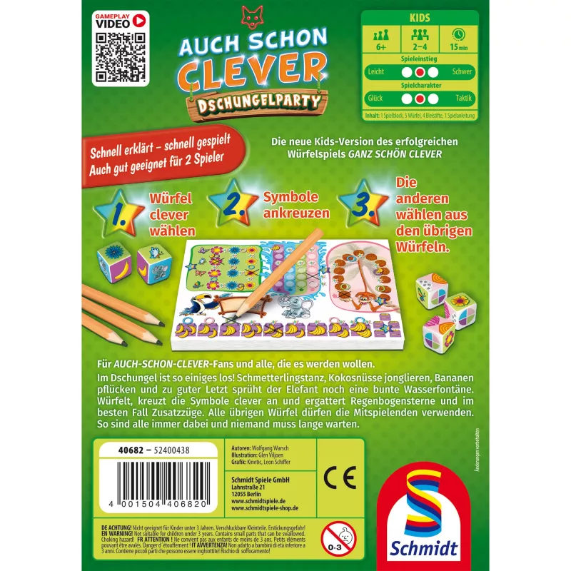 Auch schon clever - Dschungelparty, stalo žaidimas