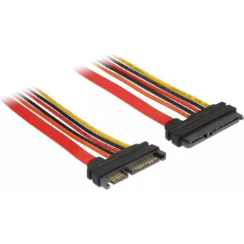 SATA ilginimo laidas DeLOCK 84920 0.5 m SATA 22 kontaktų juoda oranžinė raudona geltona