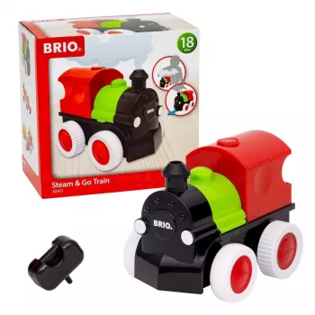 BRIO traukinys Steam & Go