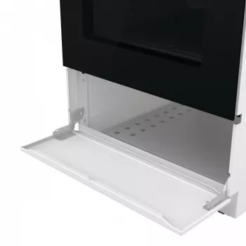 Laisvai pastatoma dujinė viryklė su orkaite Gorenje GG5A10WFFM — 4 degiklių kaitlentė, 70 L orkaitė, emaliuotas viršus, balta