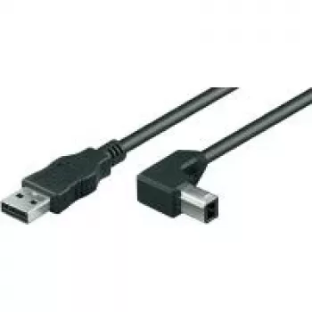 Wentronic Goobay USB 2.0 Hi-Speed kabelis, juodas, 1 m – USB 2.0 kištukas (A tipo) > USB 2.0 kištukas (B tipo) (93017)