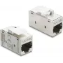 Delock 90989 Keystone jungtis RJ45–RJ45 Cat.6A, metalinė, sidabrinė/balta
