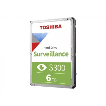 Toshiba S300 Surveillance 3.5 inch vidinis kietasis diskas SATA 6Gb/s - 6TB, 5400RPM