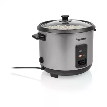 Ryžių virimo aparatas Tristar RK-6147 — 1,5 l, 500 W, juodas/sidabrinis