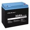 Įkraunama LiFePO4 baterija QOLTEC 12,8V 30Ah 384Wh su BMS