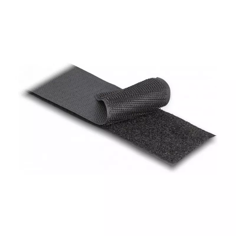 DeLOCK Heavy-duty Lipnusis užsegimas 15 m x 50 mm juoda