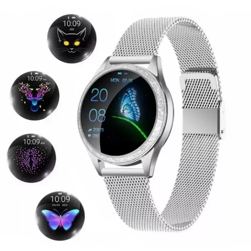 Išmanusis laikrodis ORO-MED ORO-SMART CRYSTAL SILVER