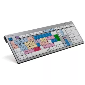 Klaviatūra Logickeyboard Avid Media Composer QWERTZ Vokiška Aliumininė