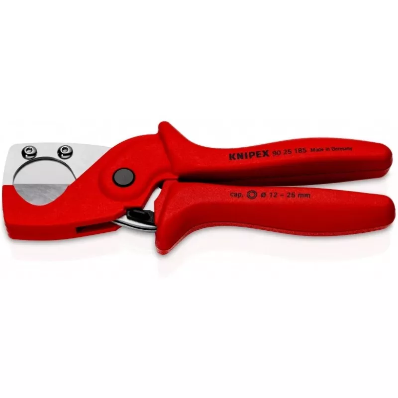 Knipex 90 25 185 vamzdžių pjaustytuvas, plienas, plastikas, raudonas, 1,2 cm - 18,5 cm
