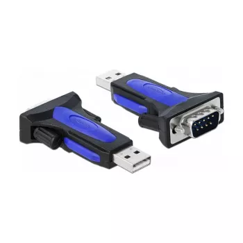 Serijinis kabelis DeLOCK 66280 USB Type-A DB-9 0,8 m juodas