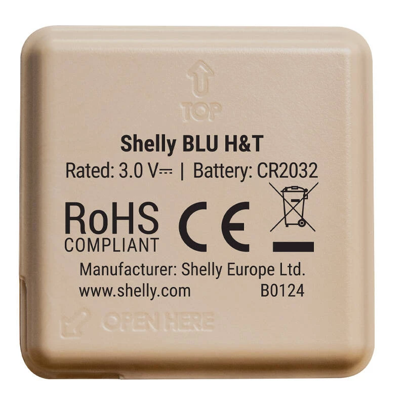 Shelly BLU H&T temperatūros ir drėgmės jutiklis (Mocha)
