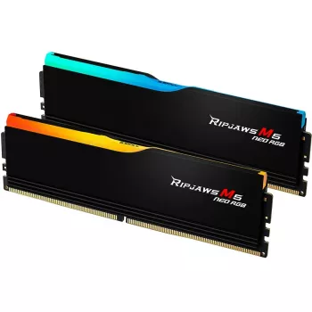 DIMM 64 GB DDR5-6000 (2x 32 GB) Dual-Kit, Arbeitsspeicher schwarz, F5-6000J2836G32GX2-RM5NRK, Ripjaws M5 Neo, AMD EXPO