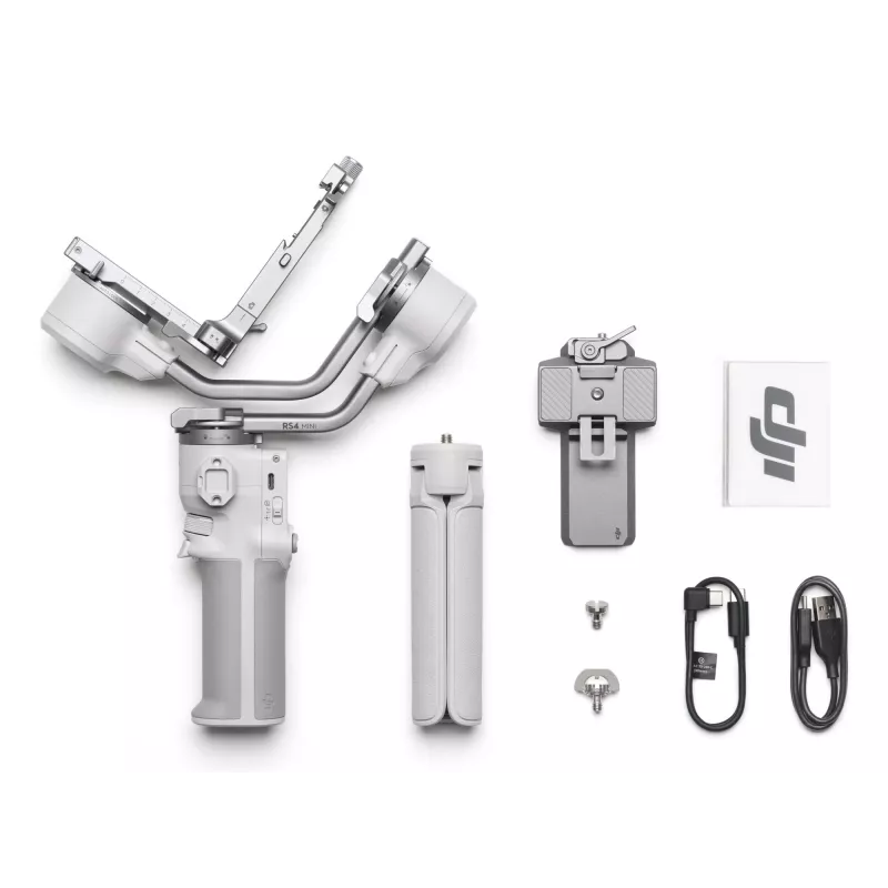Gimbalinis stabilizatorius DJI RS 4 MINI — 3 ašių kompaktiškas lengvas veidrodiniams ir mažiems DSLR (modelis CP.RN.00000442.01)