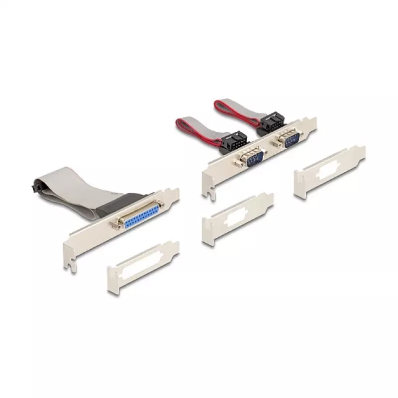 DeLOCK 95277 Vidinė Mini PCI Express RS-232 ir lygiagrečiojo prievado adapterio plokštė, žalia