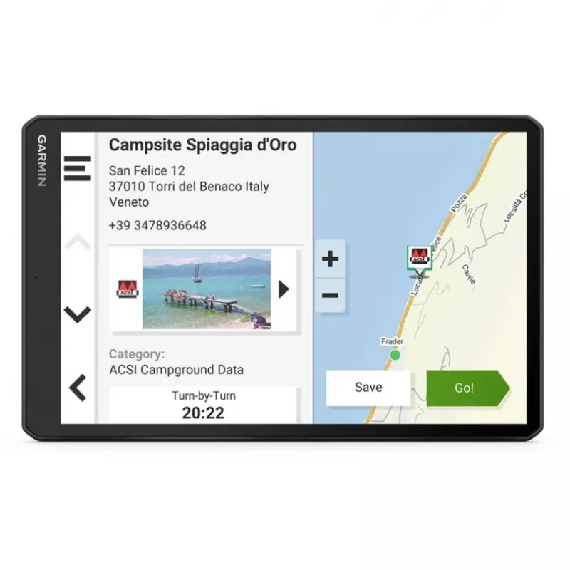Garmin 1095 fiksuota navigacinė sistema 25,6 cm (10,1 inch) TFT jutiklinis ekranas 554 g juoda (010-02749-10)