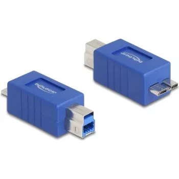 DeLOCK 67215 USB tipo B į USB Micro-B lizdų keitiklis, mėlynas