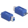 DeLOCK 67215 USB tipo B į USB Micro-B lizdų keitiklis, mėlynas