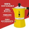 Moka puodas Bialetti Rainbow Black Yellow, 1 puodeliui