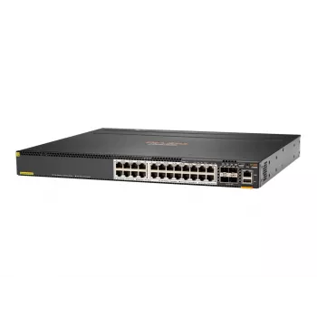HPE Aruba 6300M - valdomas L3 komutatorius - 24 x 1/2,5/5/10GBase-T + 4 x 1/10/25/50 Gb SFP56 (aukštyn/stacking) - priekyje