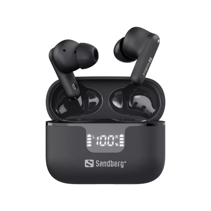 Ausinės Sandberg Wireless Earbuds ANC+ENC