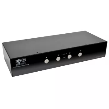 Eaton Tripp Lite 4 prievadų DisplayPort KVM jungiklis su garso kabeliais ir USB 3.0 SuperSpeed šakotuvu (B004-DPUA4-K)