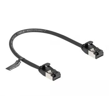 DeLOCK RJ45 tinklo laidas, kištukas–kištukas, Cat.8.1, 0,25 m, juodas