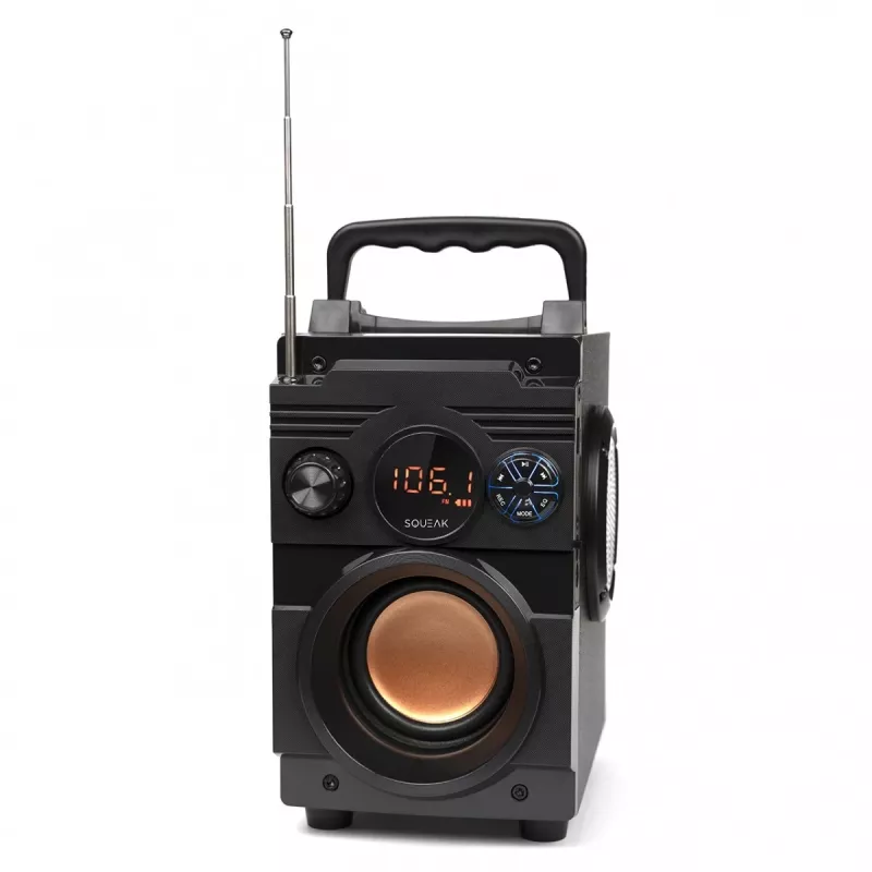 Squeak Bassblaster Bluetooth 5.1 garsiakalbis, FM radijas, MP3 grotuvas SQ1001