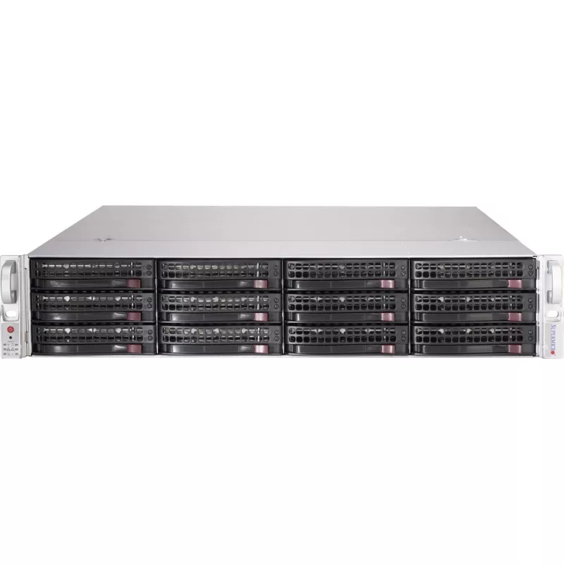 Super Micro Supermicro SC826 BE1C-R609JBOD Kietųjų diskų masyvas 12 lizdų (SATA-600 SAS-3) stelažinis 2U (CSE-8